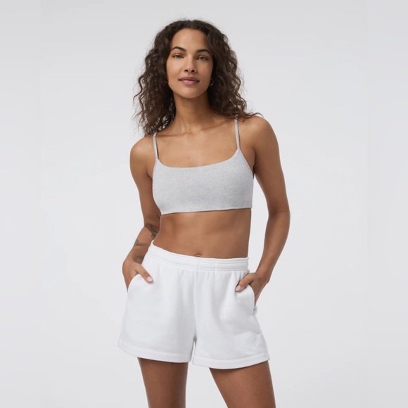 Vuori Other - Vuori Halo Essential Bra in Pale Grey Heather